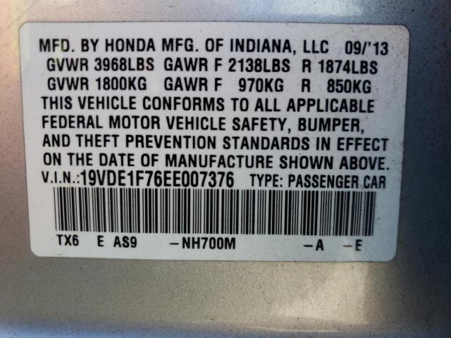 Zdjęcie 10 z aukcji – 2014 ACURA ILX 20 TEC z VIN 19VDE1F76EE007376
