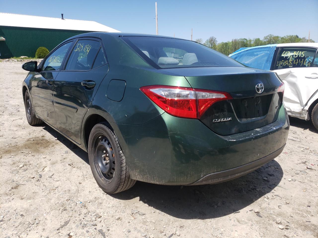 Photo 3 from auction – 2014 TOYOTA COROLLA L with VIN 2T1BURHE5EC057387