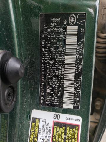 Photo 10 from auction – 2014 TOYOTA COROLLA L with VIN 2T1BURHE8EC063670