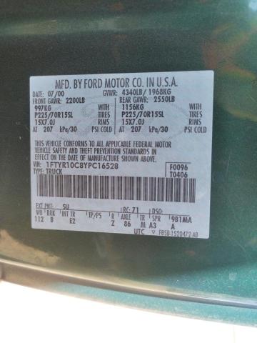Photo 10 from auction – 2000 FORD RANGER with VIN 1FTYR10C8YPC16528