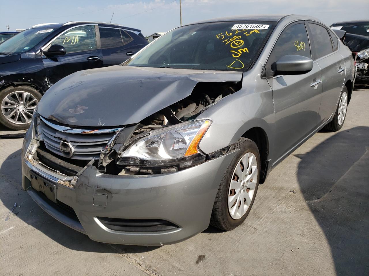 Photo 2 from auction – 2013 NISSAN SENTRA S with VIN 3N1AB7AP3DL656319