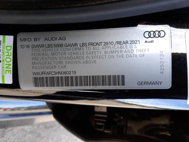 Photo 10 from auction – 2017 AUDI S6 PREMIUM with VIN WAUFFAFC3HN060219