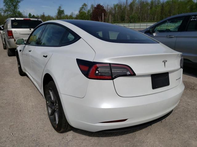 Photo 3 from auction – 2021 TESLA MODEL 3 with VIN 5YJ3E1EB9MF045301