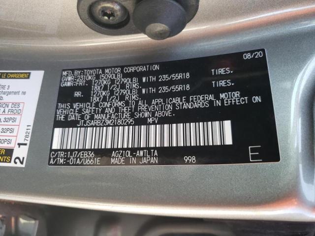 Photo 10 from auction – 2021 LEXUS NX 300 BAS with VIN JTJSARBZ3M2180295