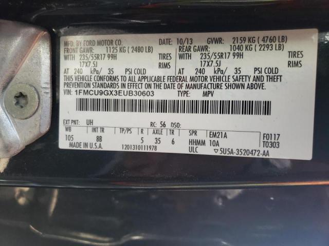 Photo 10 from auction – 2014 FORD ESCAPE SE with VIN 1FMCU9GX3EUB30603