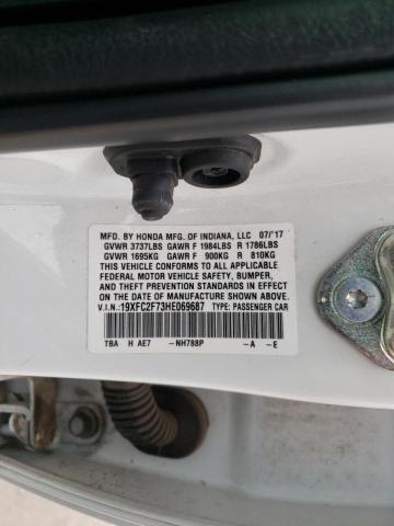 Photo 10 from auction – 2017 HONDA CIVIC EX with VIN 19XFC2F73HE069687