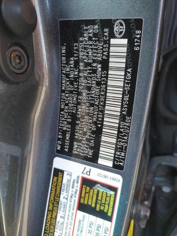 Photo 10 from auction – 2014 TOYOTA CAMRY L with VIN 4T4BF1FK9ER361315