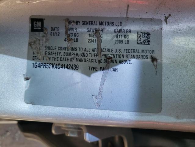 BUICK VERANO CON 2012 with VIN 1G4PR5SK4C4142439 - Photo from auction