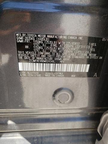 Photo 10 from auction – 2013 TOYOTA RAV4 XLE with VIN 2T3WFREV8DW024548
