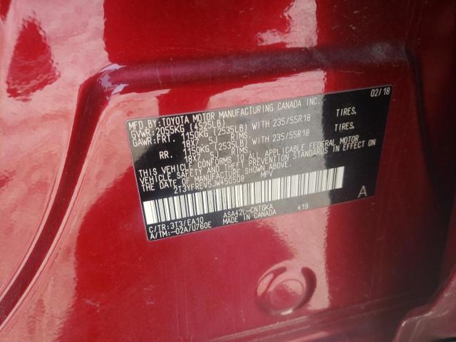 Photo 10 from auction – 2018 TOYOTA RAV4 LIMIT with VIN 2T3YFREV5JW450508