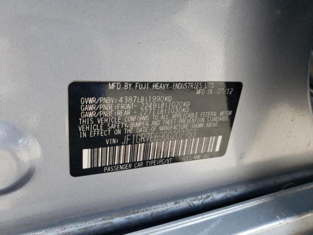 SUBARU IMPREZA WR 2013 with VIN JF1GR7E69DG202753 - Photo from auction