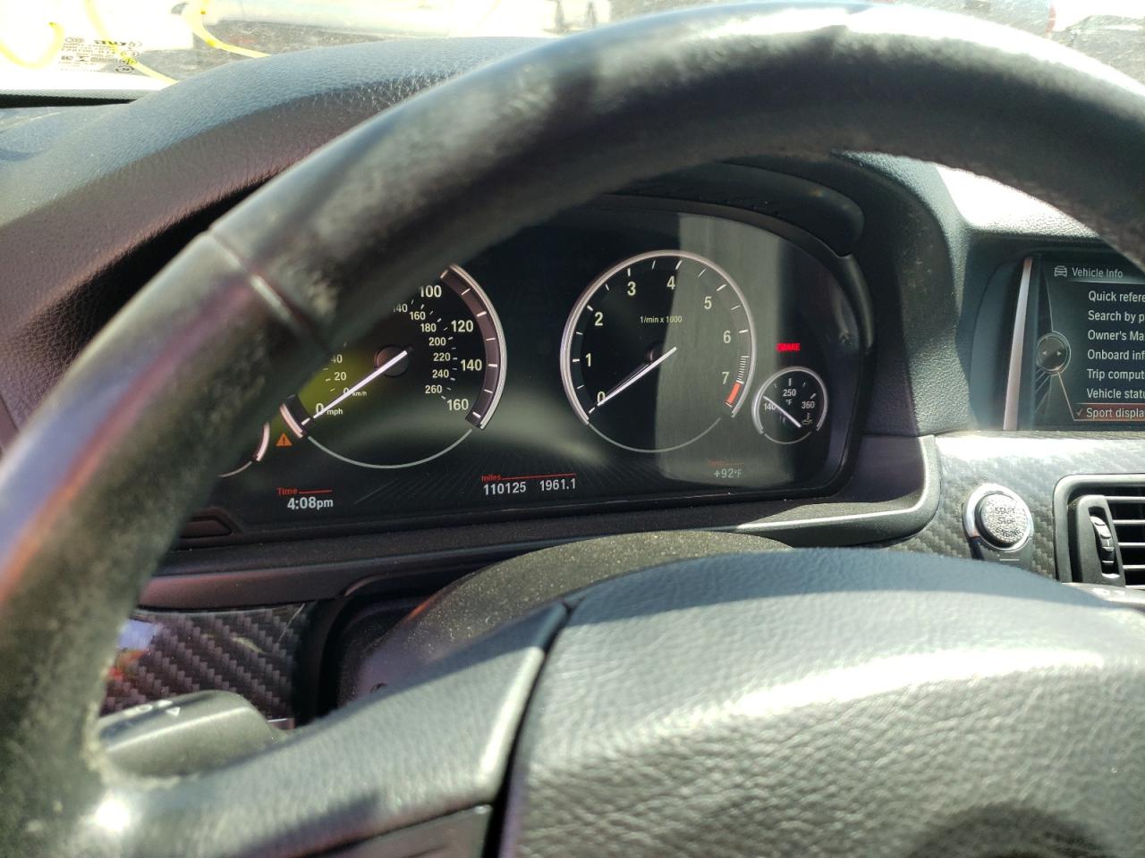 Photo 9 from auction – 2014 BMW 535 XI with VIN WBA5B3C56ED293294