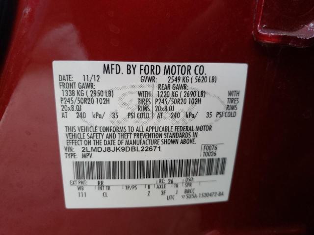 Photo 10 from auction – 2013 LINCOLN MKX with VIN 2LMDJ8JK9DBL22671