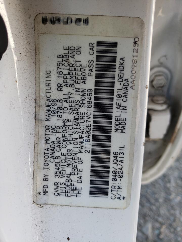 Foto 10 de la subasta – 1997 TOYOTA COROLLA BA con VIN 2T1BA02E7VC168469