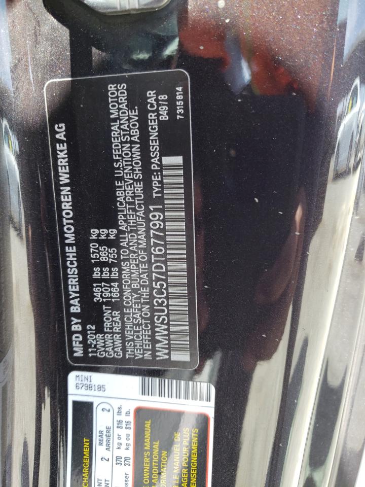 Photo 10 from auction – 2013 MINI COOPER with VIN WMWSU3C57DT677991