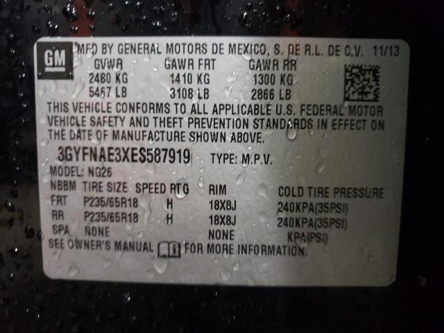 Photo 10 from auction – 2014 CADILLAC SRX with VIN 3GYFNAE3XES587919