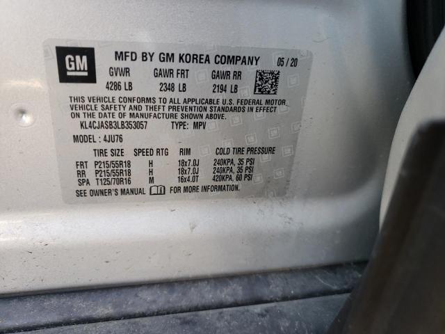 Photo 10 from auction – 2020 BUICK ENCORE PRE with VIN KL4CJASB3LB353057