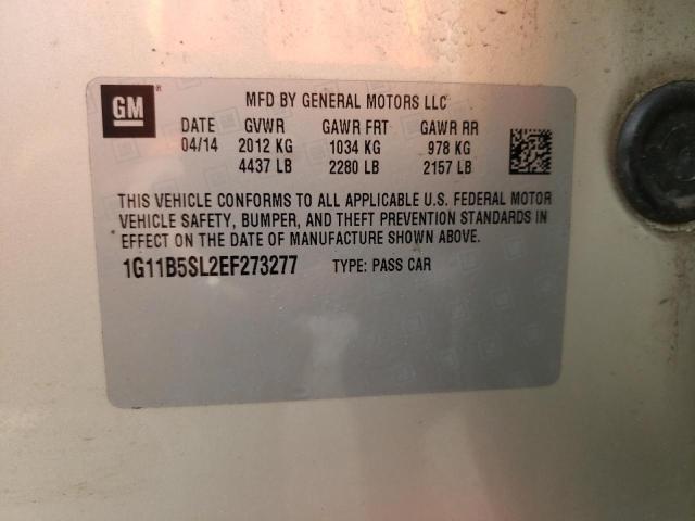 Photo 10 from auction – 2014 CHEVROLET MALIBU LS with VIN 1G11B5SL2EF273277