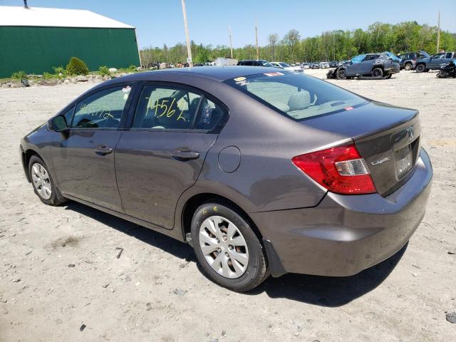 Photo 3 from auction – 2012 HONDA CIVIC LX with VIN 19XFB2F54CE027393