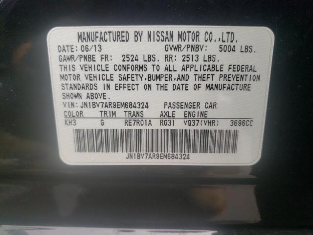 Photo 10 from auction – 2014 INFINITI Q50 BASE with VIN JN1BV7AR9EM684324