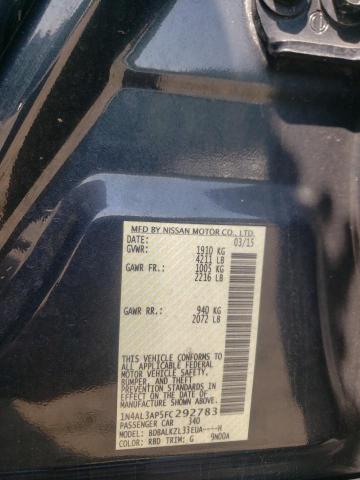 Photo 10 from auction – 2015 NISSAN ALTIMA 2.5 with VIN 1N4AL3AP5FC292783