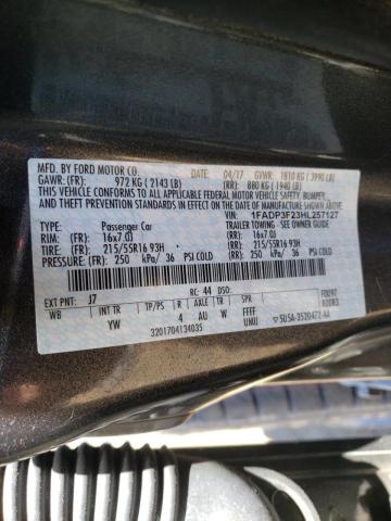 Photo 10 from auction – 2017 FORD FOCUS SE with VIN 1FADP3F23HL257127