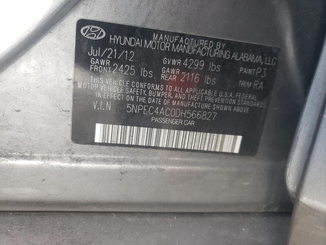 Photo 10 from auction – 2013 HYUNDAI SONATA SE with VIN 5NPEC4AC0DH566827