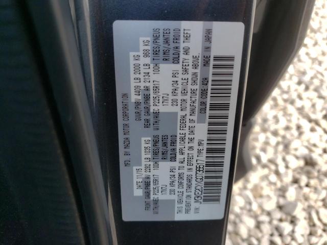 Photo 10 from auction – 2016 MAZDA CX-5 TOURI with VIN JM3KE2CYXG0736517