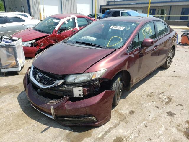 Photo 2 from auction – 2013 HONDA CIVIC EX with VIN 19XFB2F88DE034522