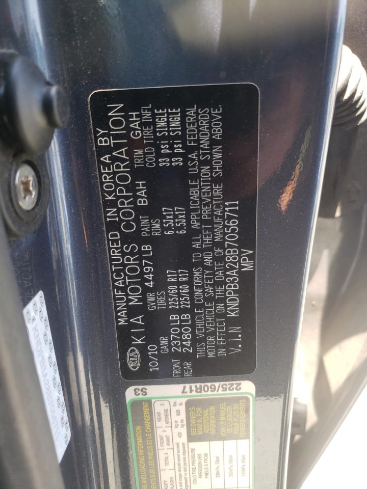 Photo 10 from auction – 2011 KIA SPORTAGE L with VIN KNDPB3A28B7056711