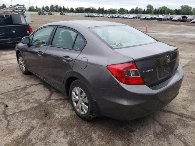 Photo 3 from auction – 2012 HONDA CIVIC LX with VIN 19XFB2F58CE070232