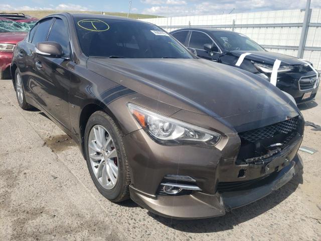 INFINITI Q50 BASE 2014 with VIN JN1BV7AR9EM691130 - Photo from auction