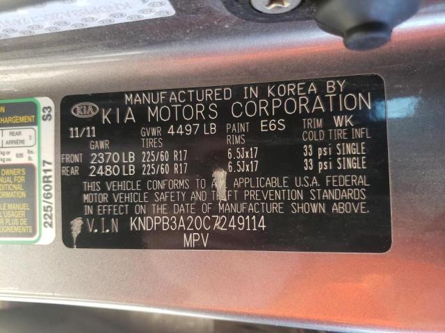 Photo 10 from auction – 2012 KIA SPORTAGE B with VIN KNDPB3A20C7249114
