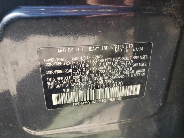 Photo 10 from auction – 2014 SUBARU FORESTER 2 with VIN JF2SJAPC7EH559020