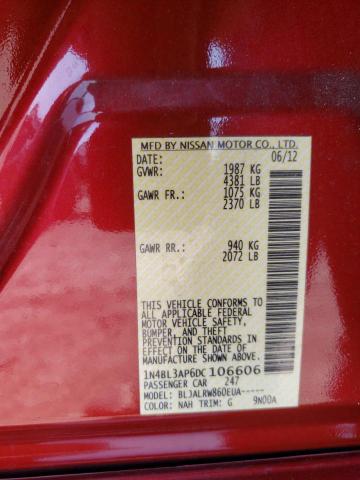 Photo 10 from auction – 2013 NISSAN ALTIMA 3.5 with VIN 1N4BL3AP6DC106606