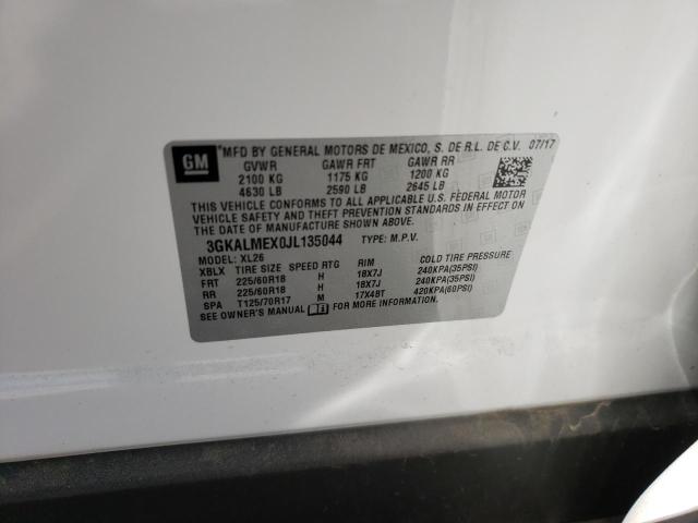 Photo 10 from auction – 2018 GMC TERRAIN SL with VIN 3GKALMEX0JL135044