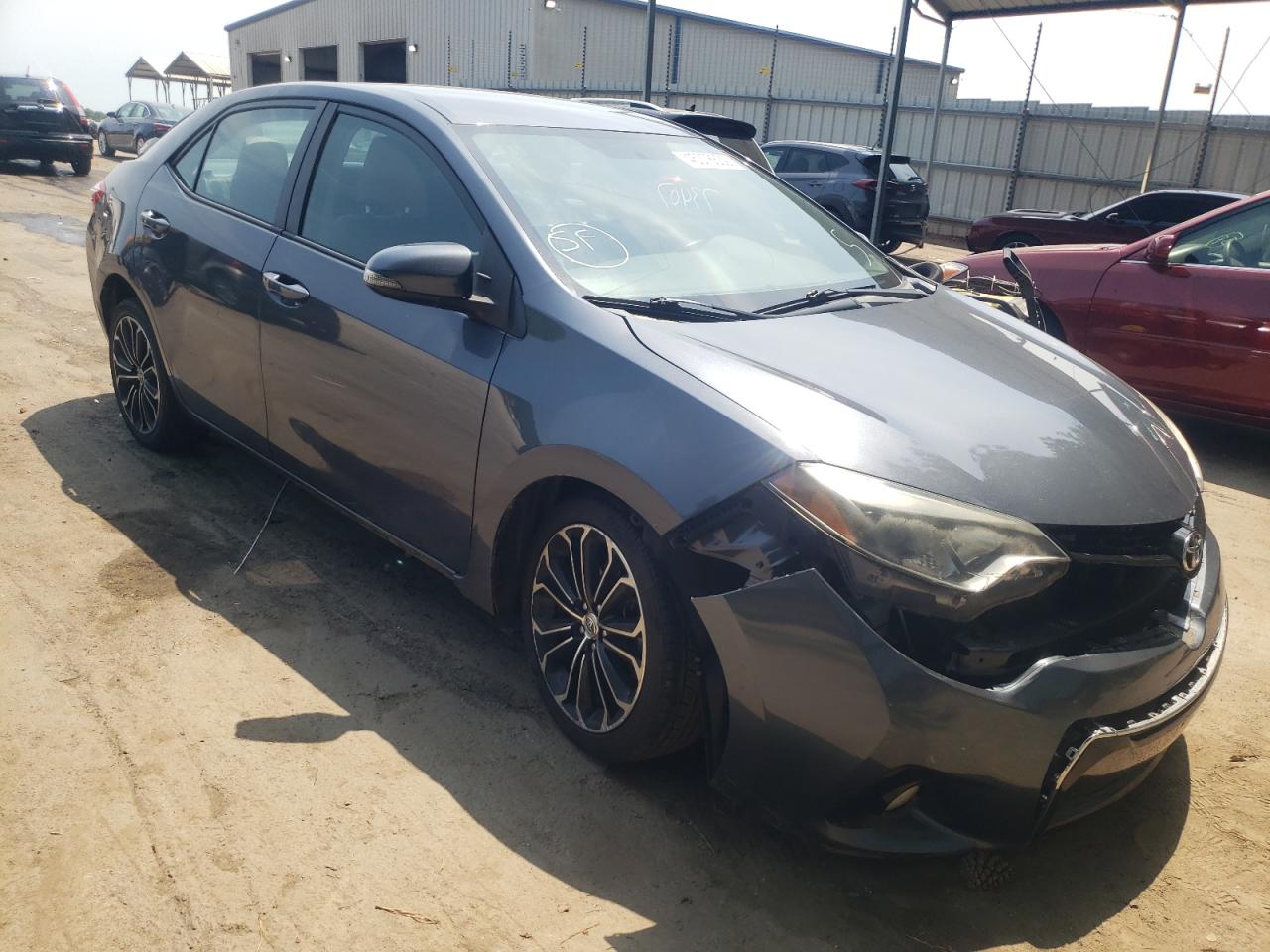 TOYOTA COROLLA L 2016 with VIN 5YFBURHE1GP489588 - Photo from auction