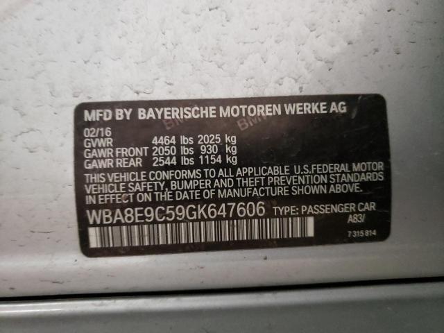 Photo 10 from auction – 2016 BMW 328 I SULE with VIN WBA8E9C59GK647606