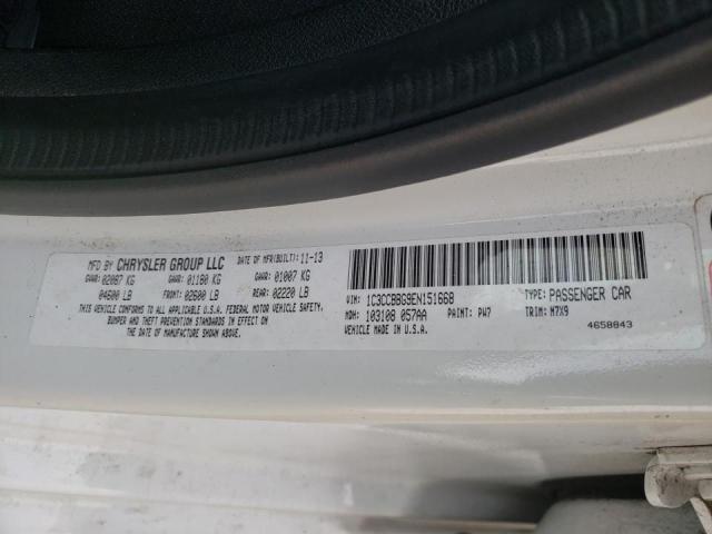 Photo 10 from auction – 2014 CHRYSLER 200 TOURIN with VIN 1C3CCBBG9EN151668