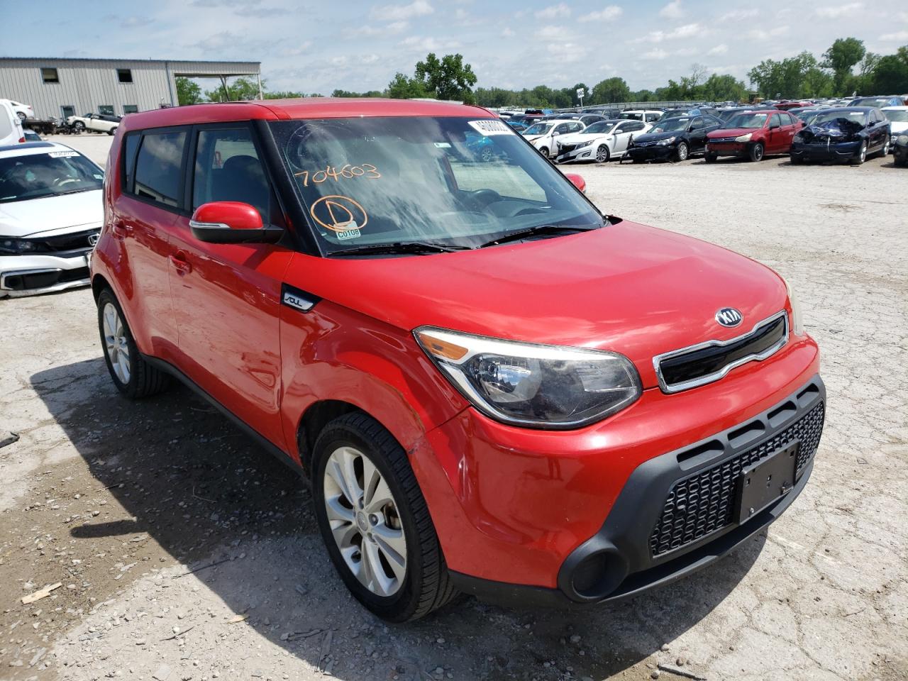 KIA SOUL + 2014 with VIN KNDJP3A56E7704603 - Photo from auction