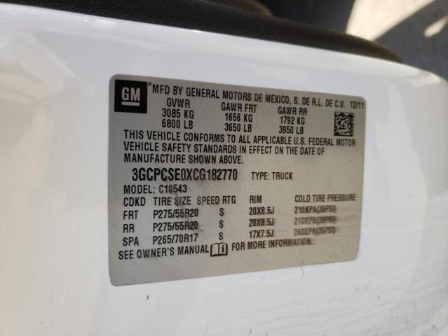 Zdjęcie 10 z aukcji – 2012 CHEVROLET SILVERADO z VIN 3GCPCSE0XCG182770