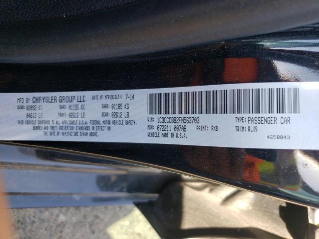 Photo 10 from auction – 2015 CHRYSLER 200 S with VIN 1C3CCCBB2FN563703