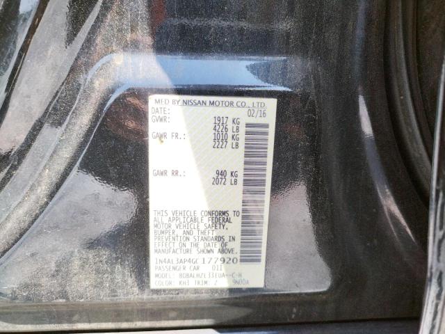 Photo 10 from auction – 2016 NISSAN ALTIMA 2.5 with VIN 1N4AL3AP4GC177920