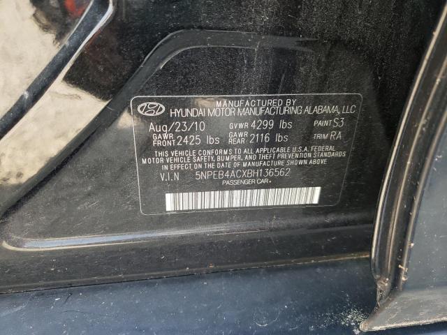 Photo 10 from auction – 2011 HYUNDAI SONATA GLS with VIN 5NPEB4ACXBH136562