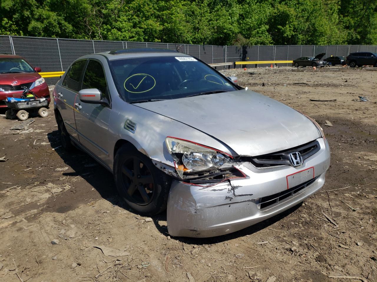 HONDA ACCORD EX 2003 with VIN JHMCM56663C000225 - Photo from auction