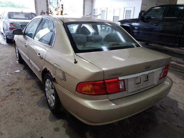 Photo 3 from auction – 2002 KIA OPTIMA with VIN KNAGD126825129133