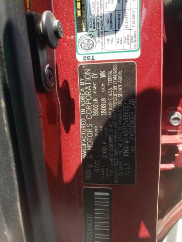 Photo 10 from auction – 2012 KIA FORTE SX with VIN KNAFW4A37C5486237