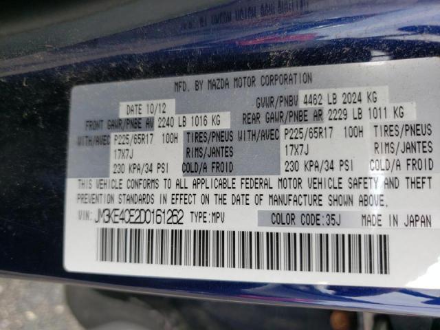 Photo 10 from auction – 2013 MAZDA CX-5 TOURI with VIN JM3KE4CE2D0161262