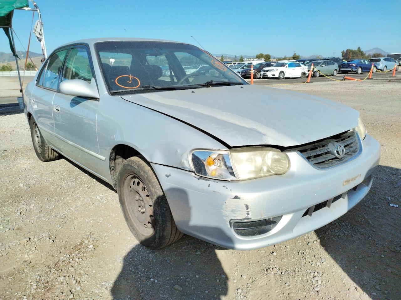 TOYOTA COROLLA CE 2002 with VIN 1NXBR12E52Z629340 - Photo from auction