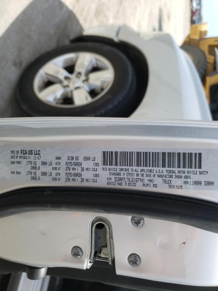 Photo 10 from auction – 2018 RAM 1500 SLT with VIN 3C6RR7LT8JG167741